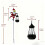 Solar Garden Stake Light Santa Ornament 33 inch 3