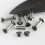 10 Pack Knife Handle Screws, Rivets, Bolts, Hex Flat  Screws for Fixing Blade Knife 8