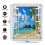 Ocean Palms Shower Curtain Polyester Waterproof 72x72 in 4