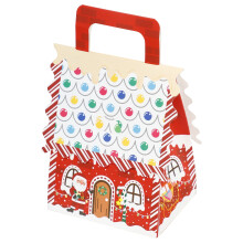 Toorise Christmas treat boxes with handle 50 pcs