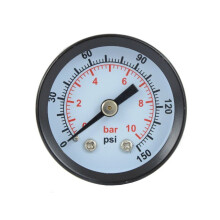 MANOMETER TIL KOMPRESSOR 40MM 0-10 BAR 1/8 TOMMER TRYKMÅLERE