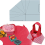 Fabric foldable food basket sewing template 8 inch 2