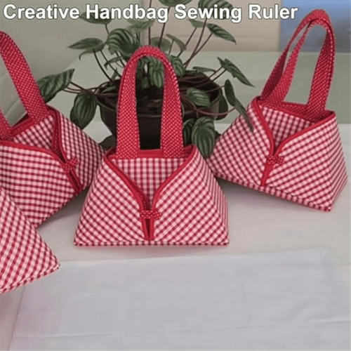 Fabric foldable food basket sewing template 12 inch 2