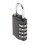 4-Digit Resettable Combination Padlock Black 1