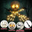 Husfou Halloween skull decor light-up skeleton arm stakes, 3