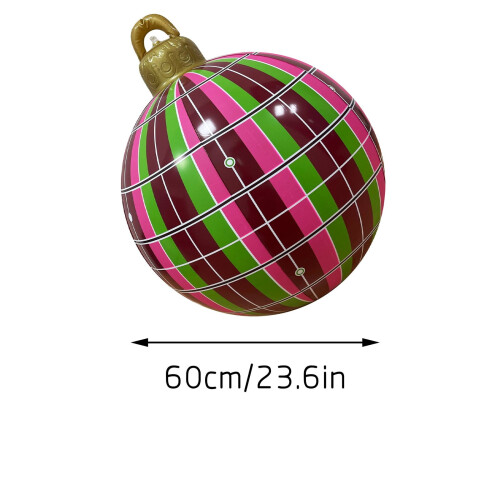 Boule gonflable de Noël, décoration extérieure, 60 cm 2