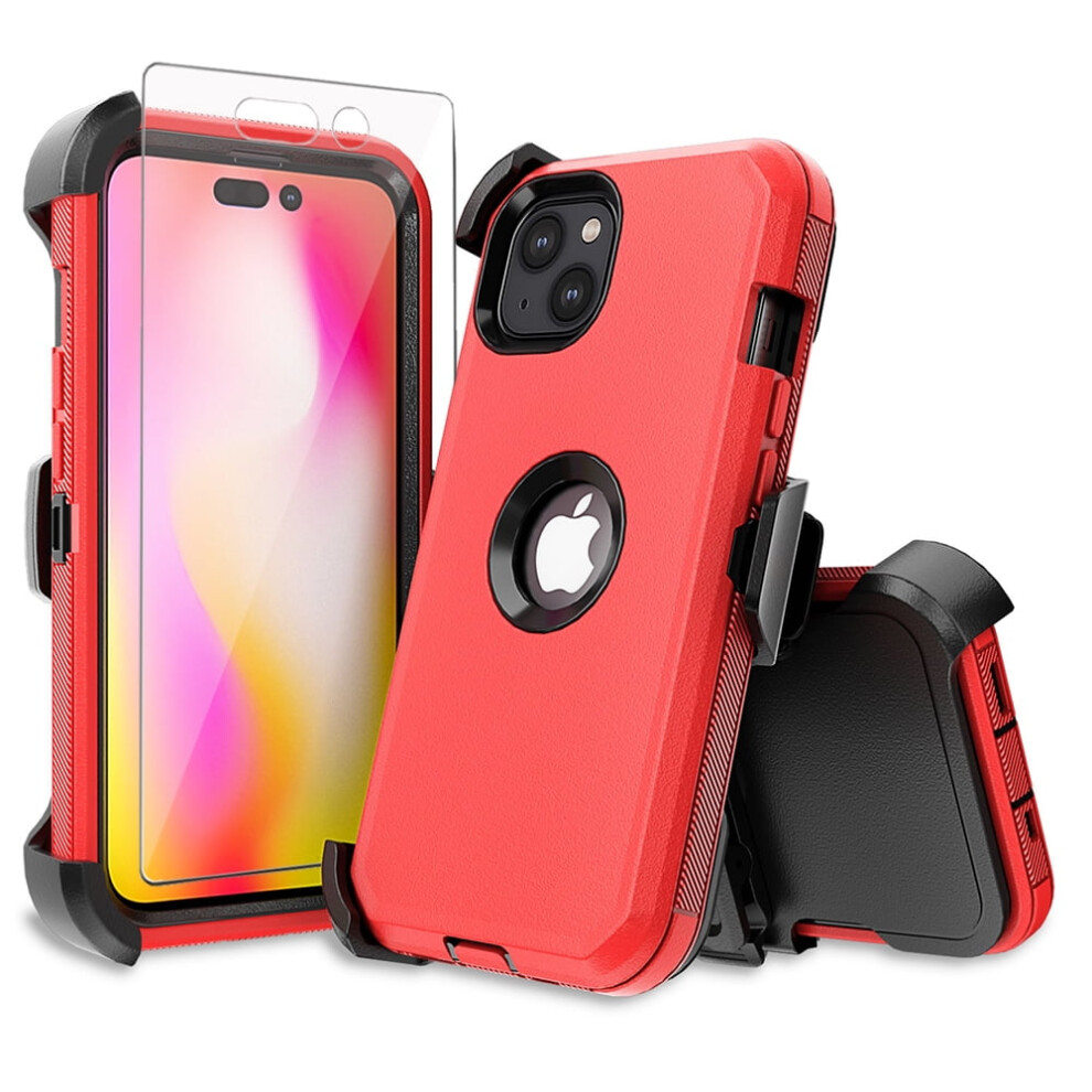 Xhy Iphone 14 Plus Case With Belt Clip And Screen Protector 901175625701