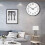 Farfi round wall clock white 10 inch noiseless quartz 3