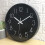 Farfi round wall clock white 10 inch noiseless quartz 5