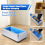 Shoe Cover Dispenser Silver with 200 Covers 2