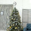 Étoile lumineuse argentée pour sapin de Noël 3D 2