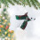 White plush bear Christmas tree pendant decoration 5