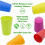 NOGIS kids plastic cups 5.6 oz 12 pack 3