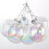 Clear iridescent glass ball ornaments 12 pcs 6