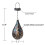 Solar Daisy Iron Outdoor Pendant Light 1 Pack 3