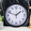 Silent Round Wall Clock 8 Inch Battery Powered Black 1