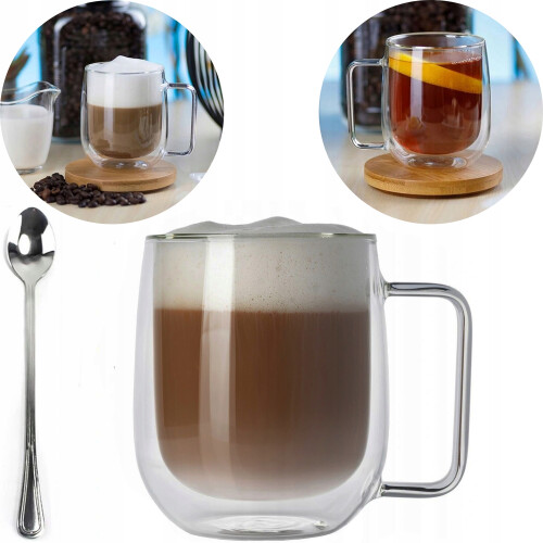 TERMOKOP I GLAS MED HÅNDTAG 300 ML
