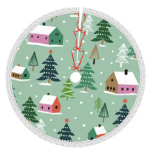 Christmas Tree Skirt 36 Inch Rustic Holiday Decor