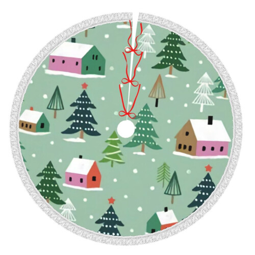 Christmas Tree Skirt 36 Inch Rustic Holiday Decor