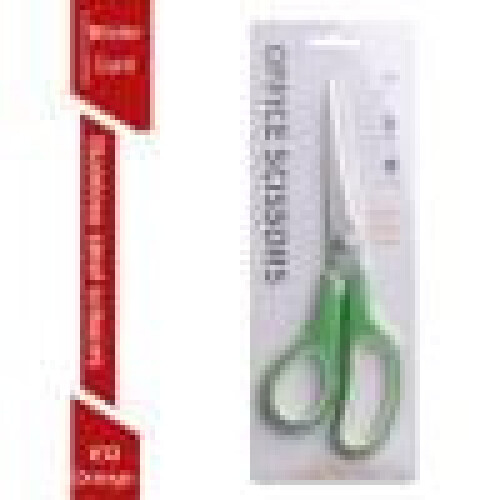 Stainless Steel Student Scissors Two-Color Green 1 Pair