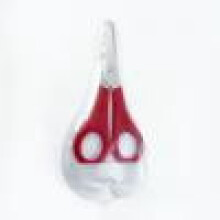 Student Scissors PVC Bag Red Graduated 15 cm
