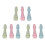 9 Pcs Sealing Handle Screw Connection Ergonomic Design Compact Glossy Hand Feel Removable Sealing Stamp Handle Replacement 1