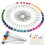 Color Straight Pins Pearlized Finish 480 Pcs 6