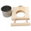 Bird feeding cup with platform and perch for parrots 1