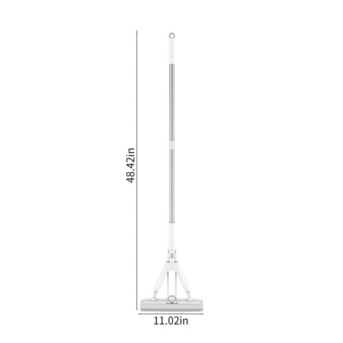 Slhenay sponge mop with long handle and 2 replacement heads 2
