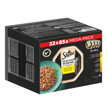 SHEBA tray sauce poultry/chicken/ turkey - wet cat food - 32x85 g