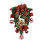 Christmas inverted tree decoration rattan red balls 2