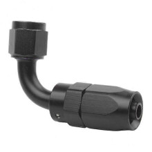 2x Reusable AN 6 Straight Elbow Swivel Hose End Oil Fuel Line Fitting Adapter
