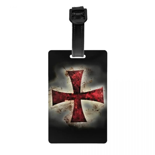 Crusader Cross Luggage Tag Marble 2 pcs