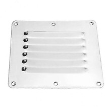 2xSquare Louver Grille Cover Adjustable Exhaust Vent Stainless Steel