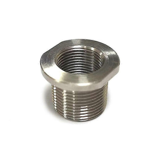 1/2-28 ID to 5/8-24 OD-Threaded Suppressor Car Fuel Filter Adapter Single Core