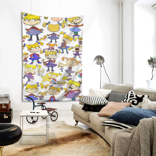 Tapeçaria Rugrats para pendurar na parede do quarto, 80x60 polegadas (203x152 cm). 1