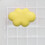 Magnetic Fridge Stickers Yellow 12pcs 6