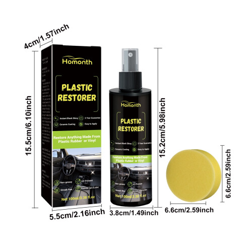 Plastic refresh coating for car interior parts 100ml 2