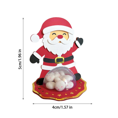 Christmas snowman candy box with Santa decor 2