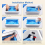 Shoe Cover Dispenser Silver with 200 Covers 2