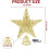GoXteam Champagne Glitter Star Tree Topper 1 Pack 4
