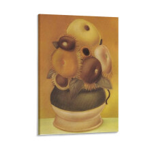 Fernando Botero festmény, napraforgók, kép, falikép, poszter, festmény, vászon, poszterek, műalkotások, ajándékszoba, esztétika, 08x12