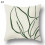 Cotton Linen Pillowcase Green Geometric Plant Pattern 2 pcs 1