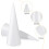 Amosfun white craft cones foam 2 pcs 5