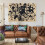 Abstracte canvasprint van Jackson Pollock, 8x12 inch. 3