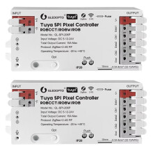 GLEDOPTO Tuya SPI Pixel APP Kontroler Lampy Taśmy LED GL-SPI206P Life ZigBee Tryb Dynamiczny Statyczny Muzyka Dźwięk 2 Szt.