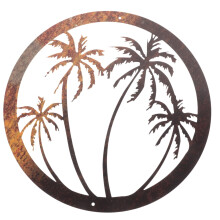 WeiWei palm tree metal wall art 1 piece