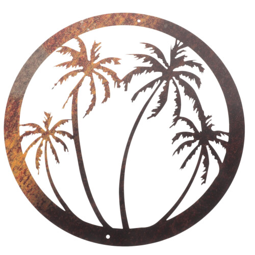 WeiWei palm tree metal wall art 1 piece