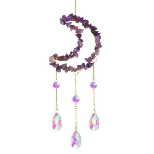 Gravel Moon Crystal Pendant Horizontal Courtyard 2