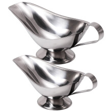 Stainless Steel Gravy Boat Set with Ladle
